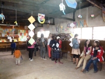 Kids Club Exhibition at Slum Sanaa Mini Festival
